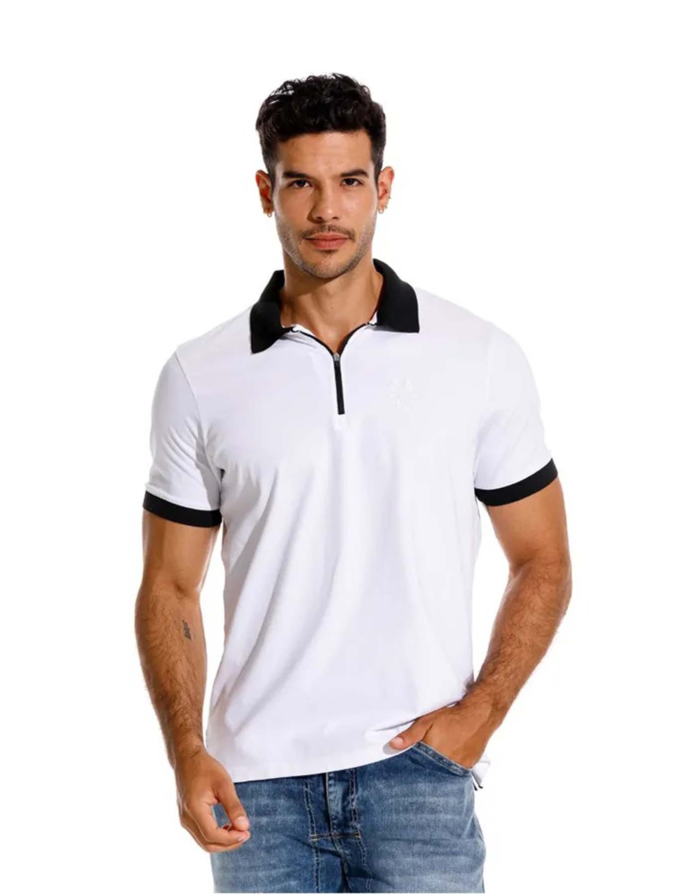 Camiseta Tipo Polo Girbaud Hombre GM1102619N000-BL