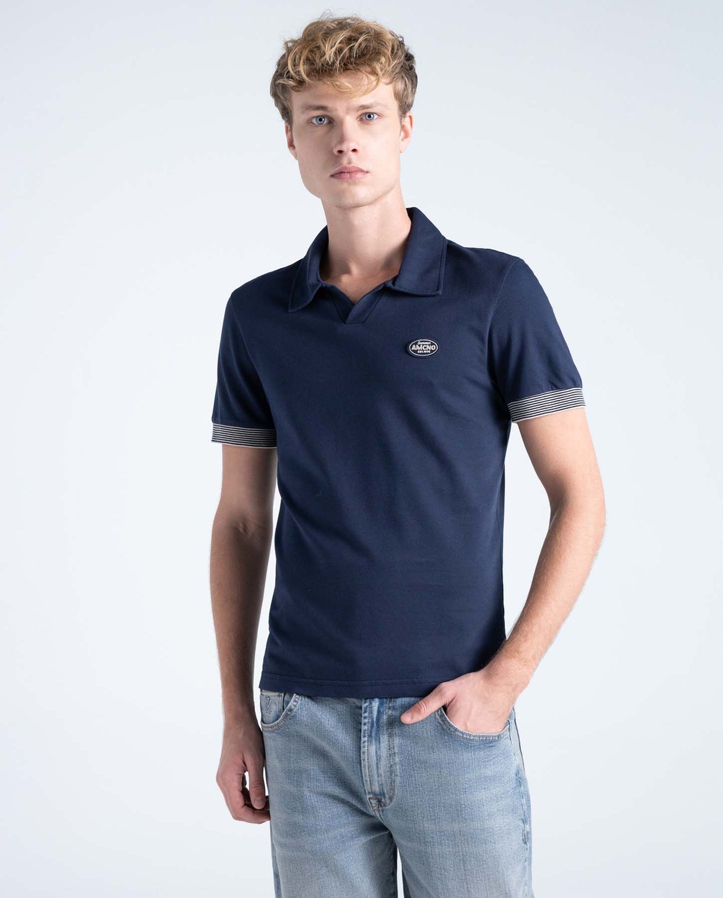 Camiseta Tipo Polo Americanino Hombre 801H007-194024