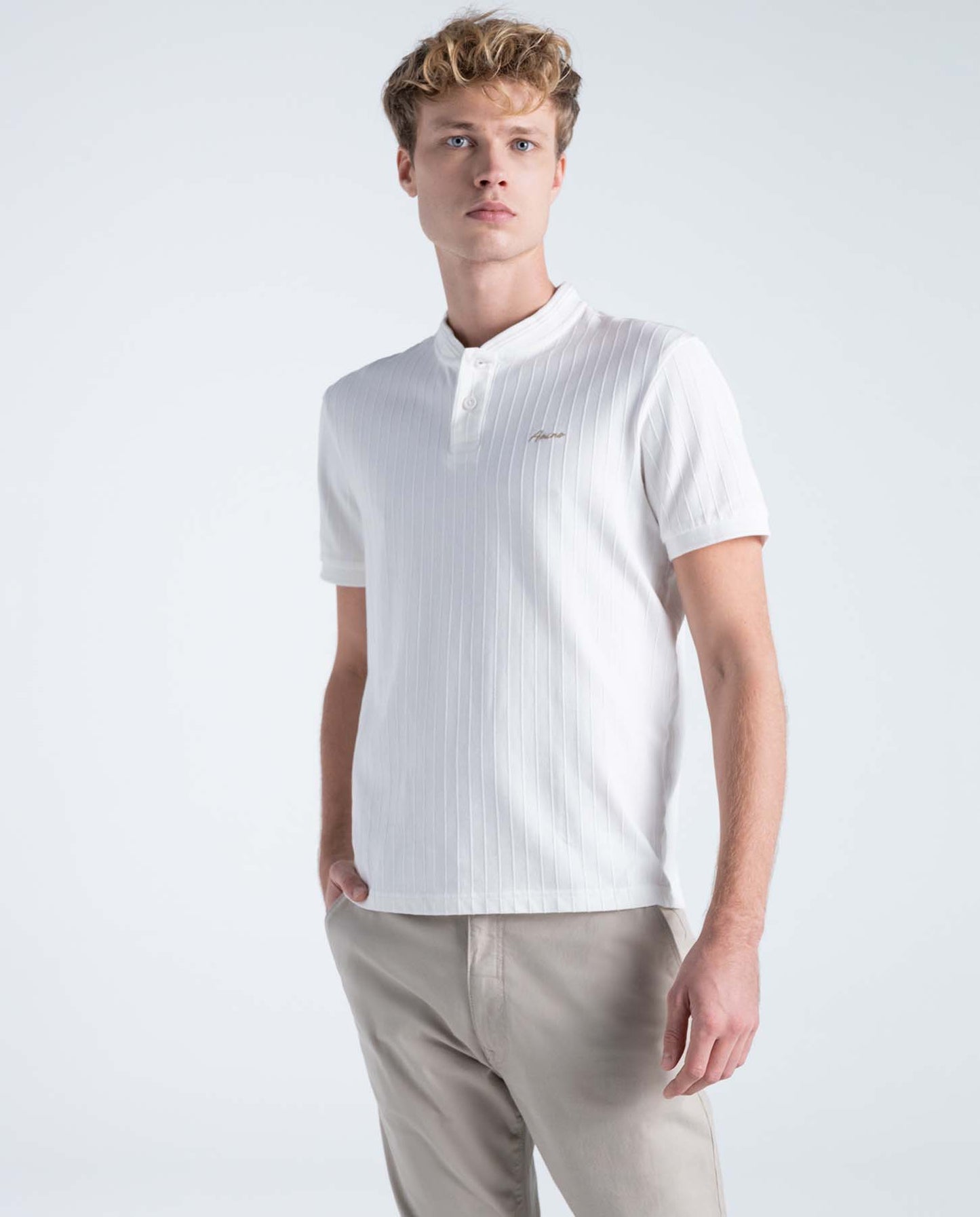 Camiseta Tipo Polo Americanino Hombre 801H009-110601