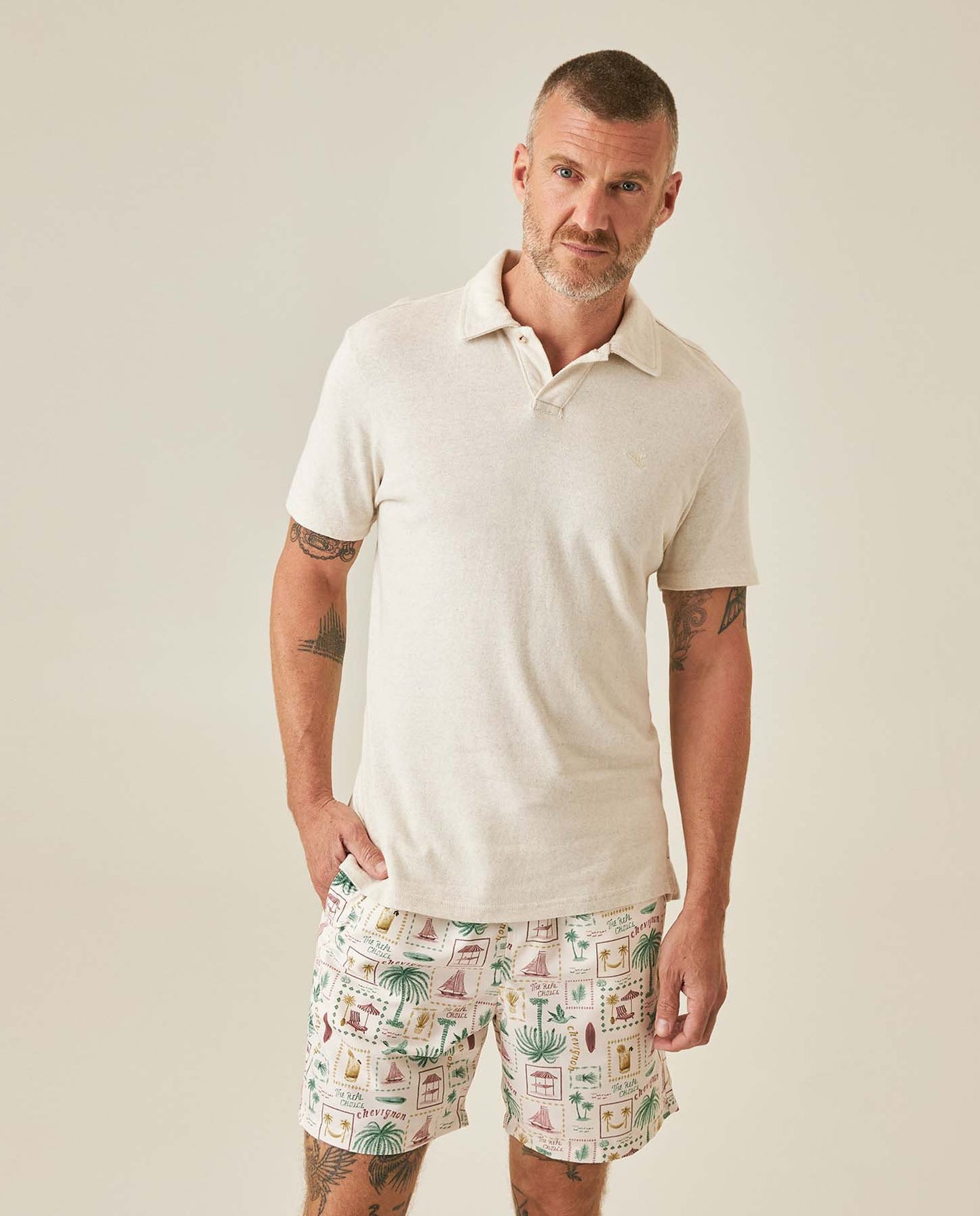 Camiseta Tipo Polo Chevignon Hombre 601H020-110606