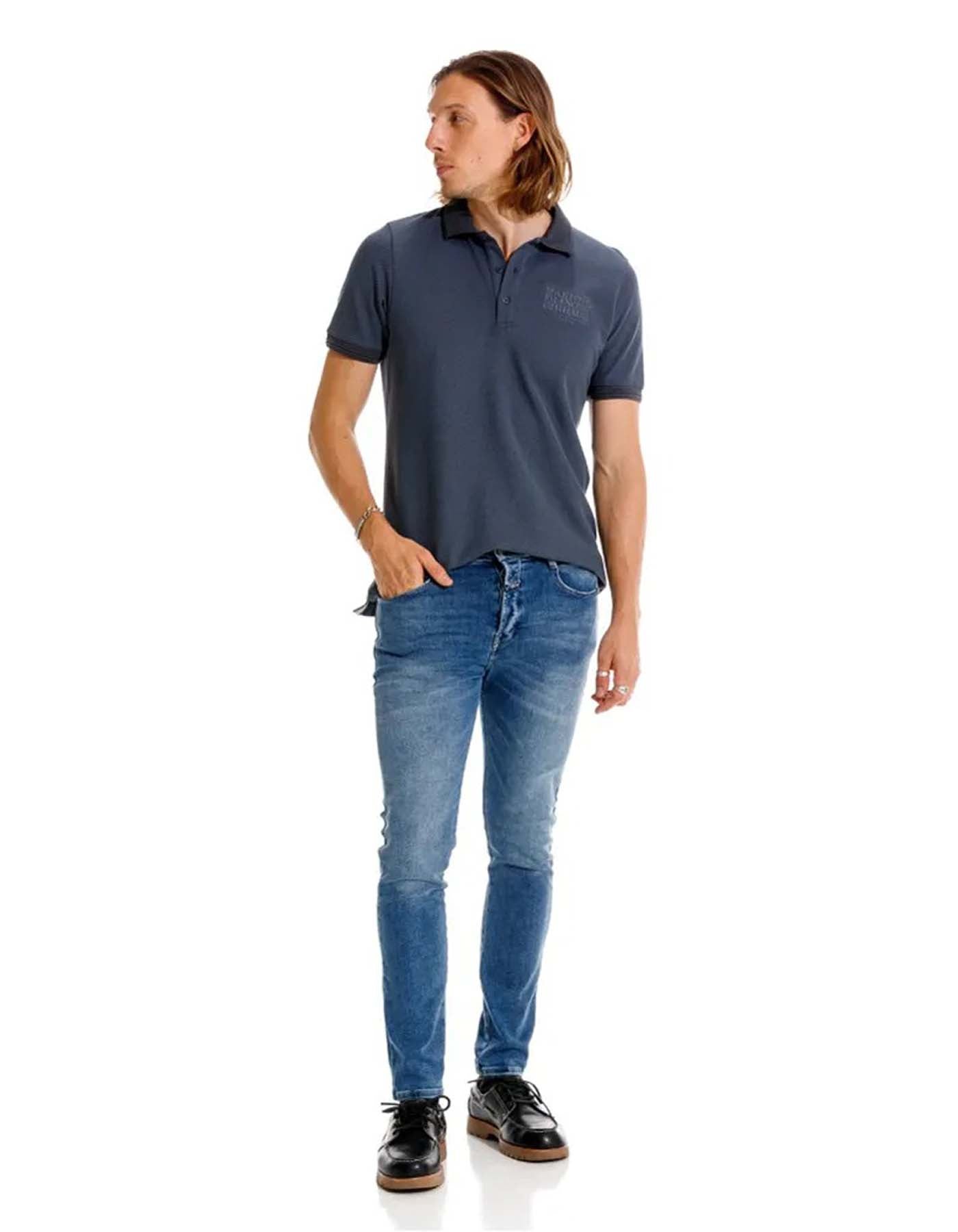 Camiseta Tipo Polo Girbaud Hombre GM1102796N000-GRO