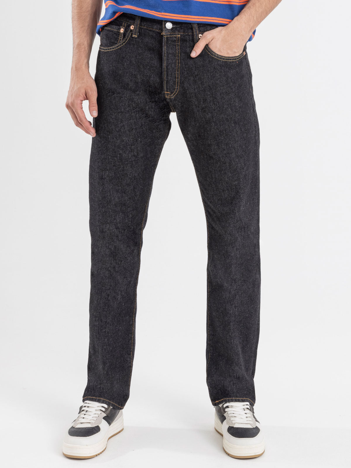 Jean Levis Hombre 501 Negro Industrial 6619